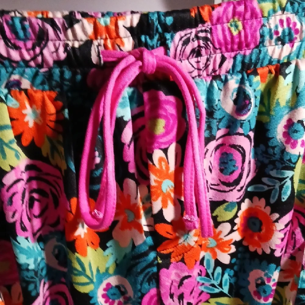 Gorgeous! Cuddl Duds Multicolor Flower Design Pajama Short Set XL 💐🌺🌷🪻🌼 - Picture 6 of 14